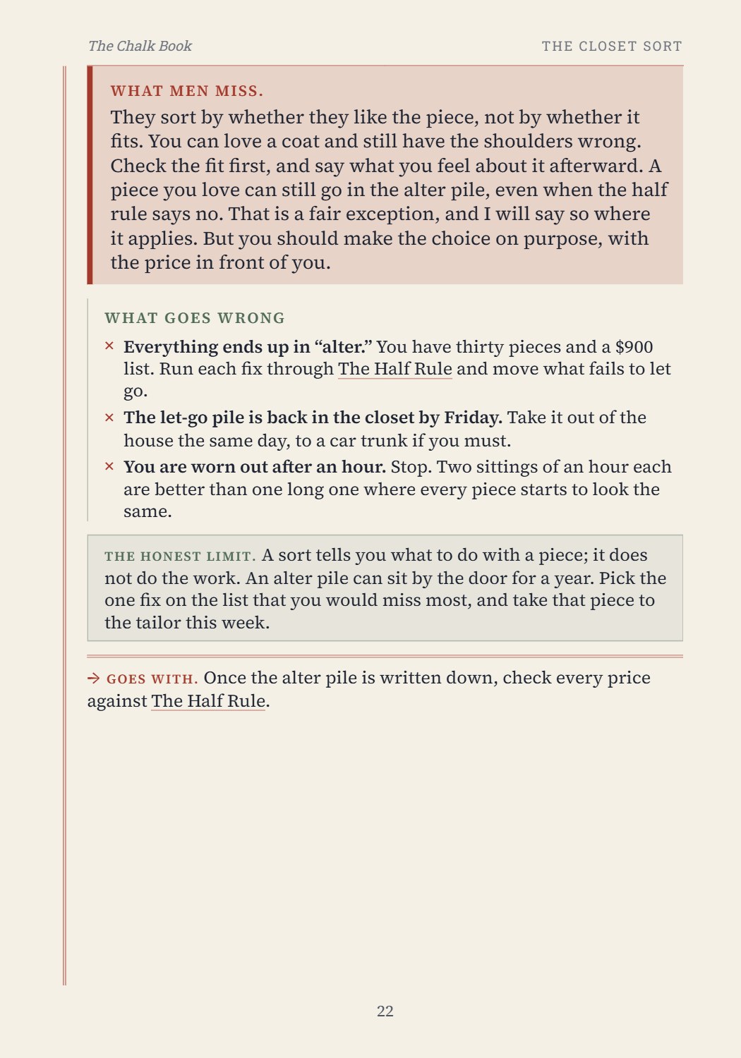 Book page 22: What men miss, marked for you.